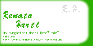 renato hartl business card
